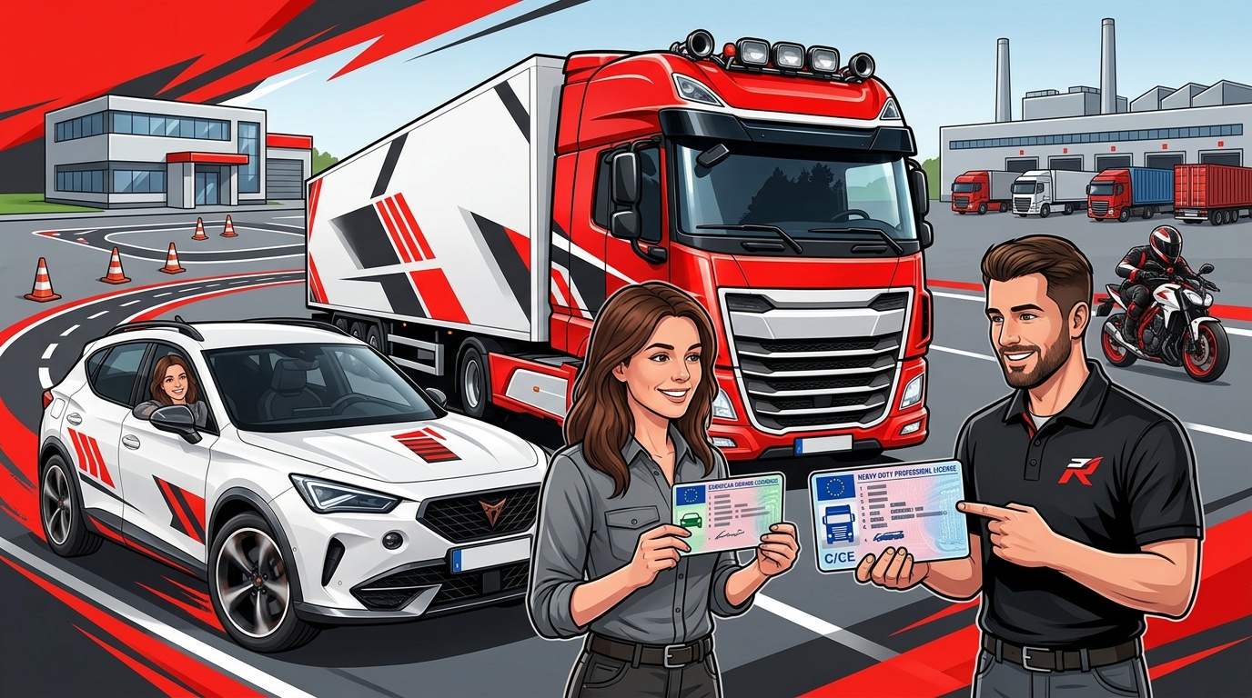 Führerschein für LKW: Dein Weg vom PKW-Schein zum Profi-Fahrer